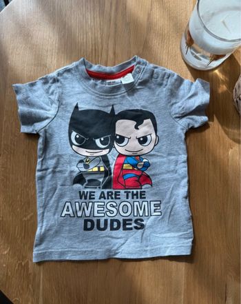 T-shirt DC Comics H&M garçon 4/6 mois