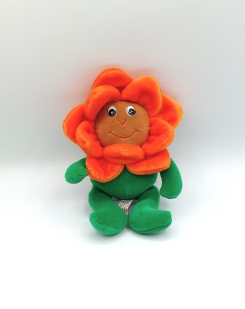 Peluche doudou fleur vert orange marron ANNA CLUB PLUSH 21 cm