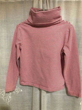 Sous pull rayé rose 3 ans okaidi