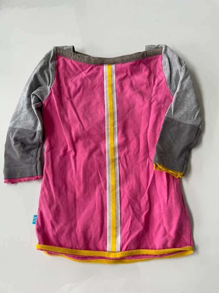 Lot 2 t-shirts fille 8 ans manches 3/4 - photo numéro 4