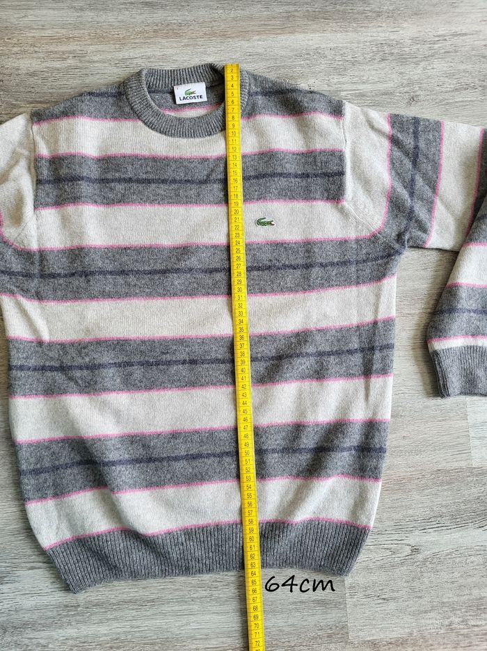 Pull col rond Lavoste taille 5 L état impeccable PURE laine vierge - photo numéro 9
