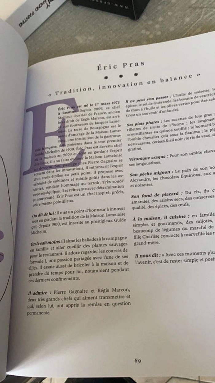 Petits secrets de grands chefs: Portraits & recettes familiales des grands de la gastronomie - photo numéro 10