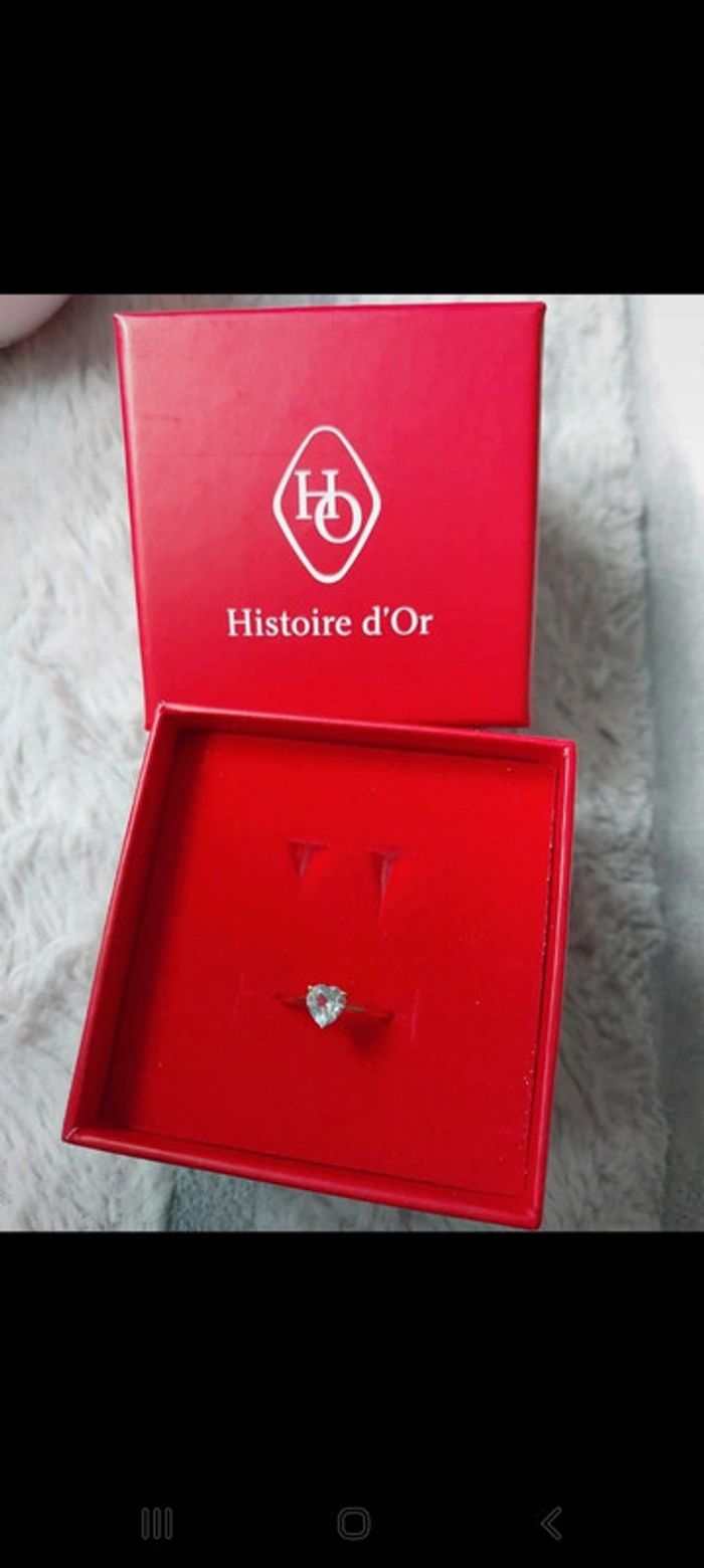 Bague or et saphir