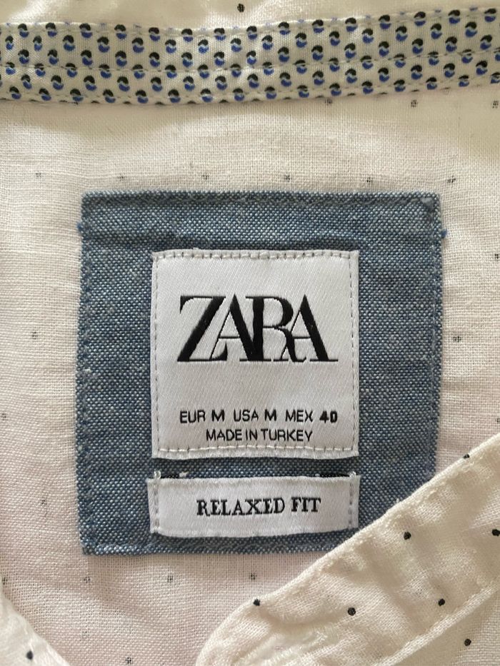 Chemise blanche à pois ZARA Taille M - photo numéro 3