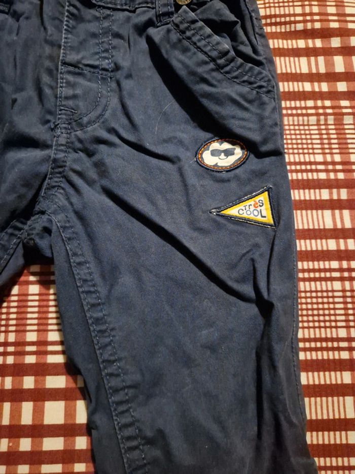 Pantalon en coton bleu garçons - photo numéro 3
