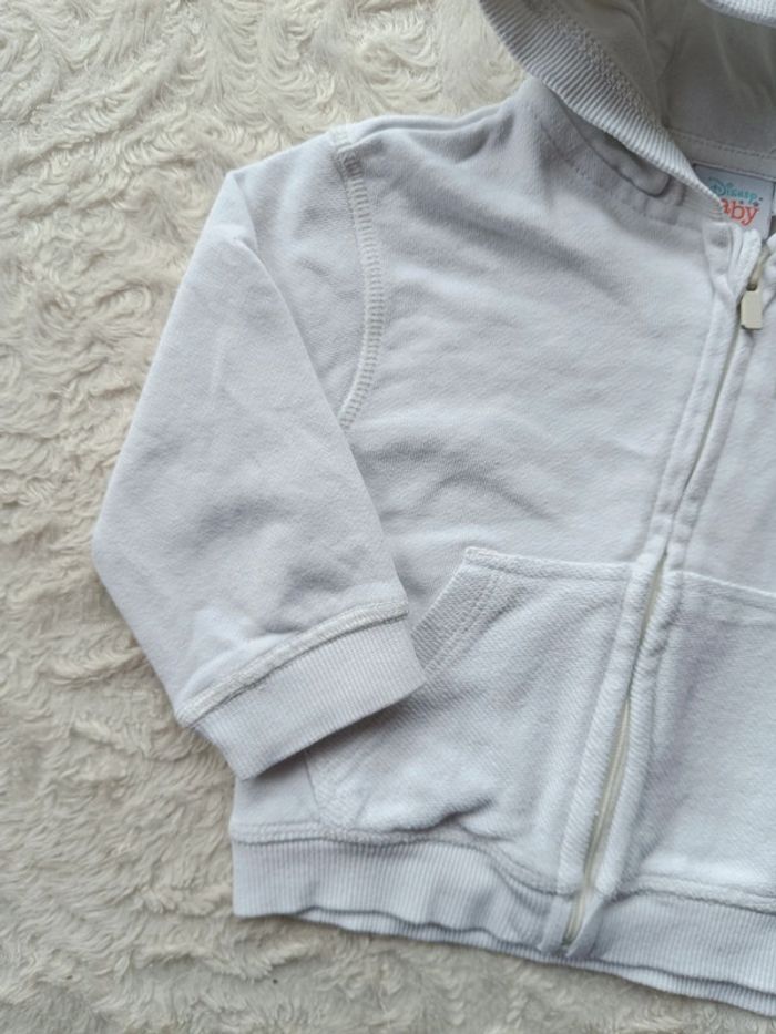 Gilet zippé veste avec capuche Garçon 12 mois Mickey Disney Baby 100% coton - photo numéro 3