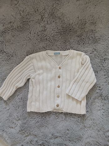Gilet La Chasse aux Papillons T18 mois 