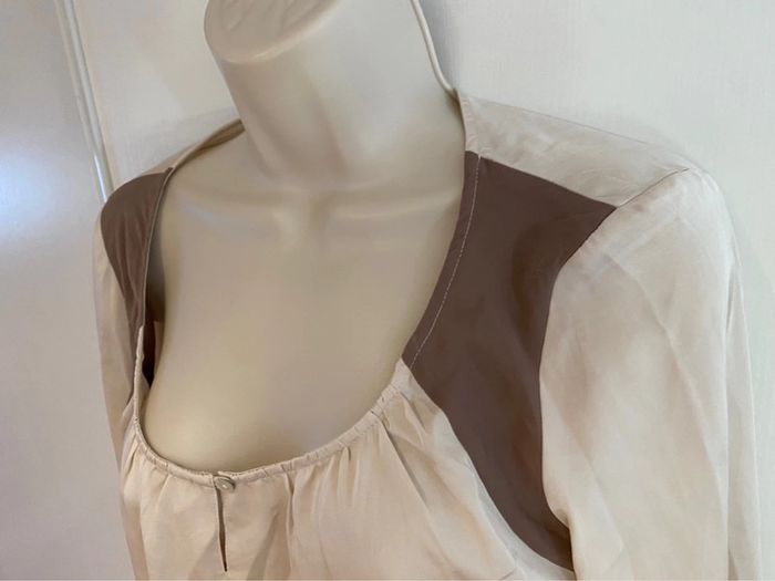 Blouse esprit taille 40 beige crème - photo numéro 2