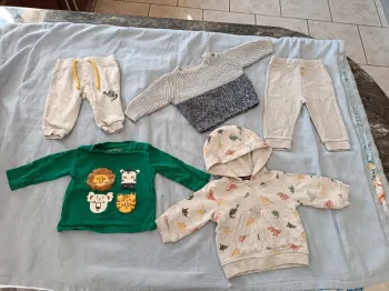 1 pulls 2 pantalon 1 haut manches longues 1 gilet 3mois