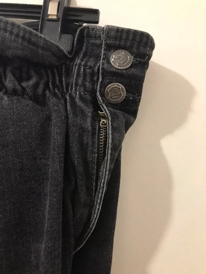 Pantalon boy Friends ves-gon jeans élastiques sur la taille noire taille 44 - photo numéro 5