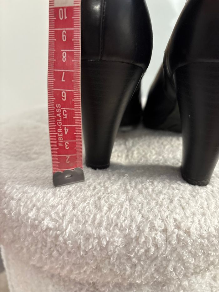 Bottines noires ESPRIT à talons – cuir – Chelsea – Taille 37 – Chic & confort - photo numéro 3