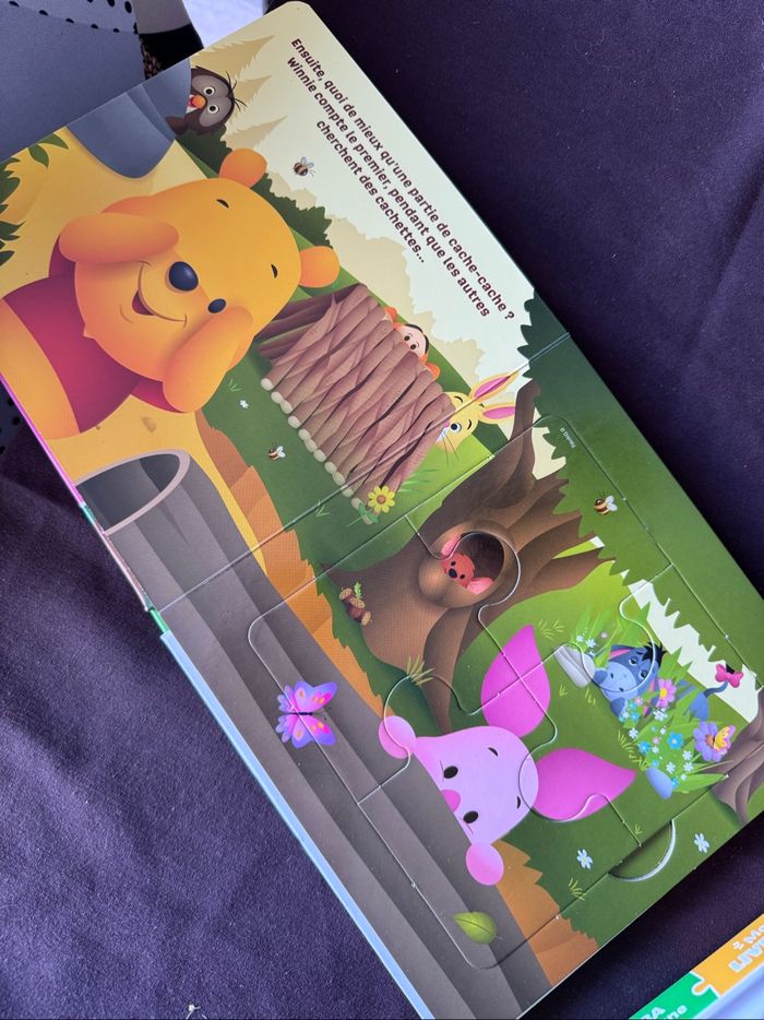 Mon 1er livre puzzle Winnie et la forêt - photo numéro 3