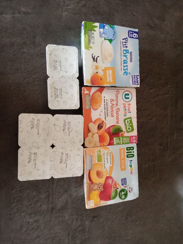 Lot compotes bébé
