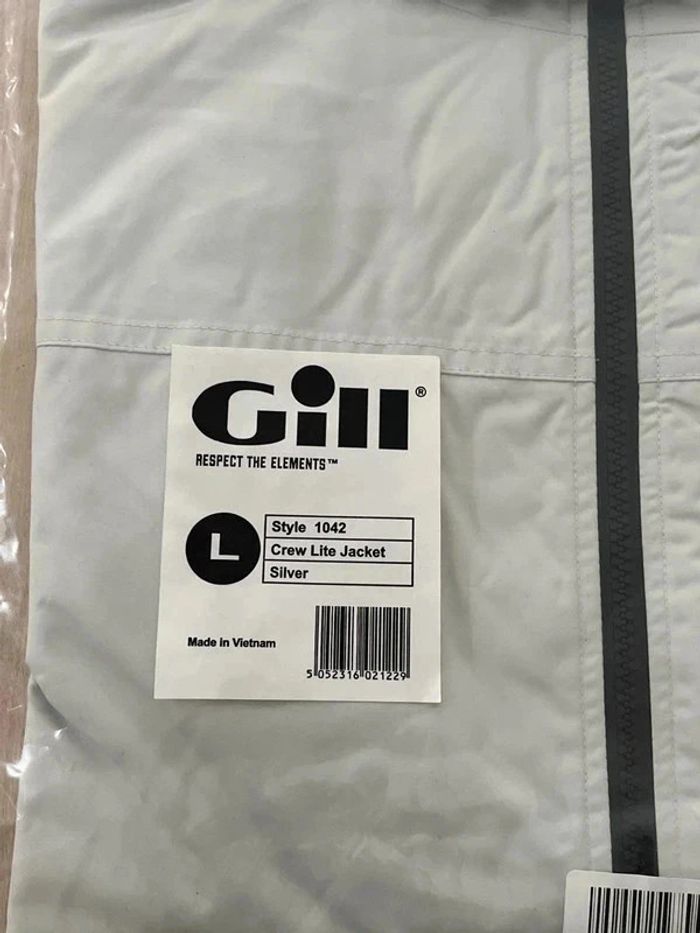 🧥 Veste Gill Crew Lite Jacket – Couleur Silver – Taille M – Neuve sous Blister 🚤 - photo numéro 3
