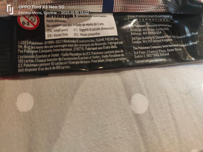 Pack loisir carte pokémon neuf - photo numéro 3