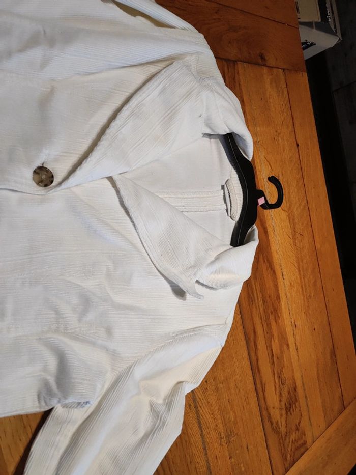 Veste blazer blanche/crème - photo numéro 3