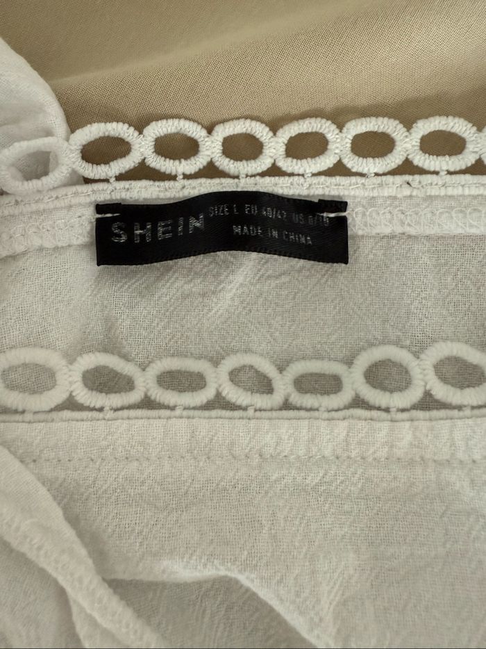 Robe blanche shein taille 40/42 - photo numéro 3
