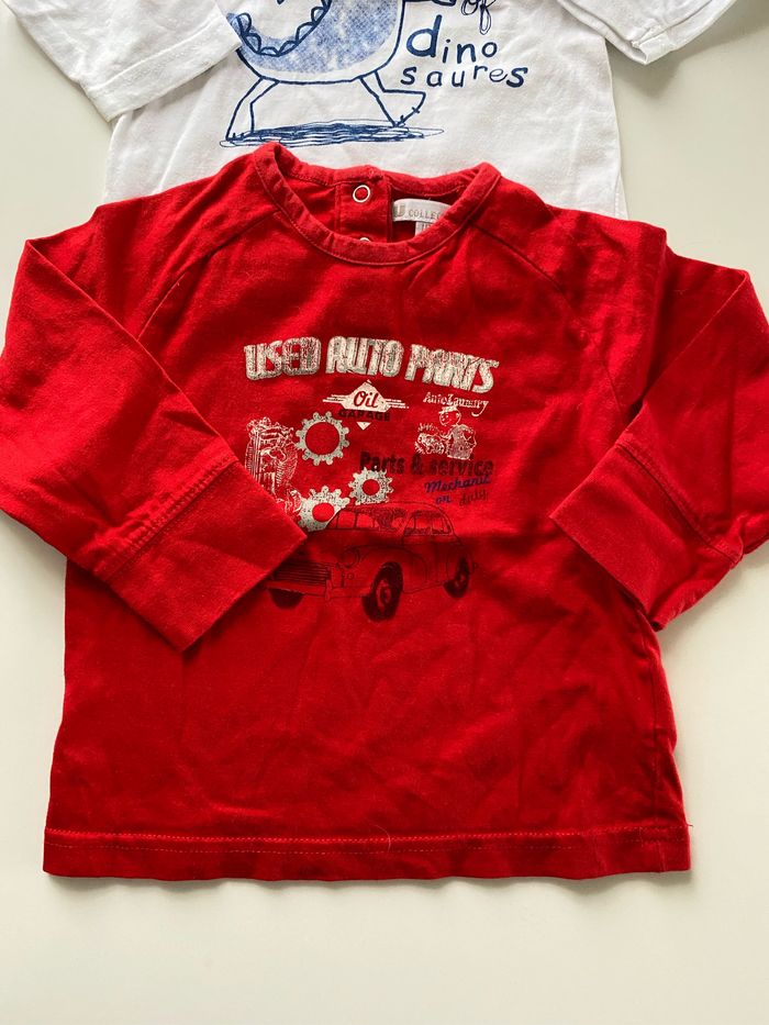 Lot de 4 Tee shirts ML imprimé 18 mois garçon - photo numéro 2