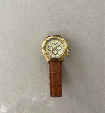 Montre Stührling Dorée et Marron
