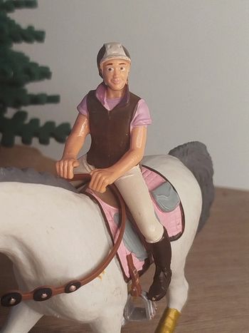 Schleich Cavalière blonde Figurine Personnage équitation