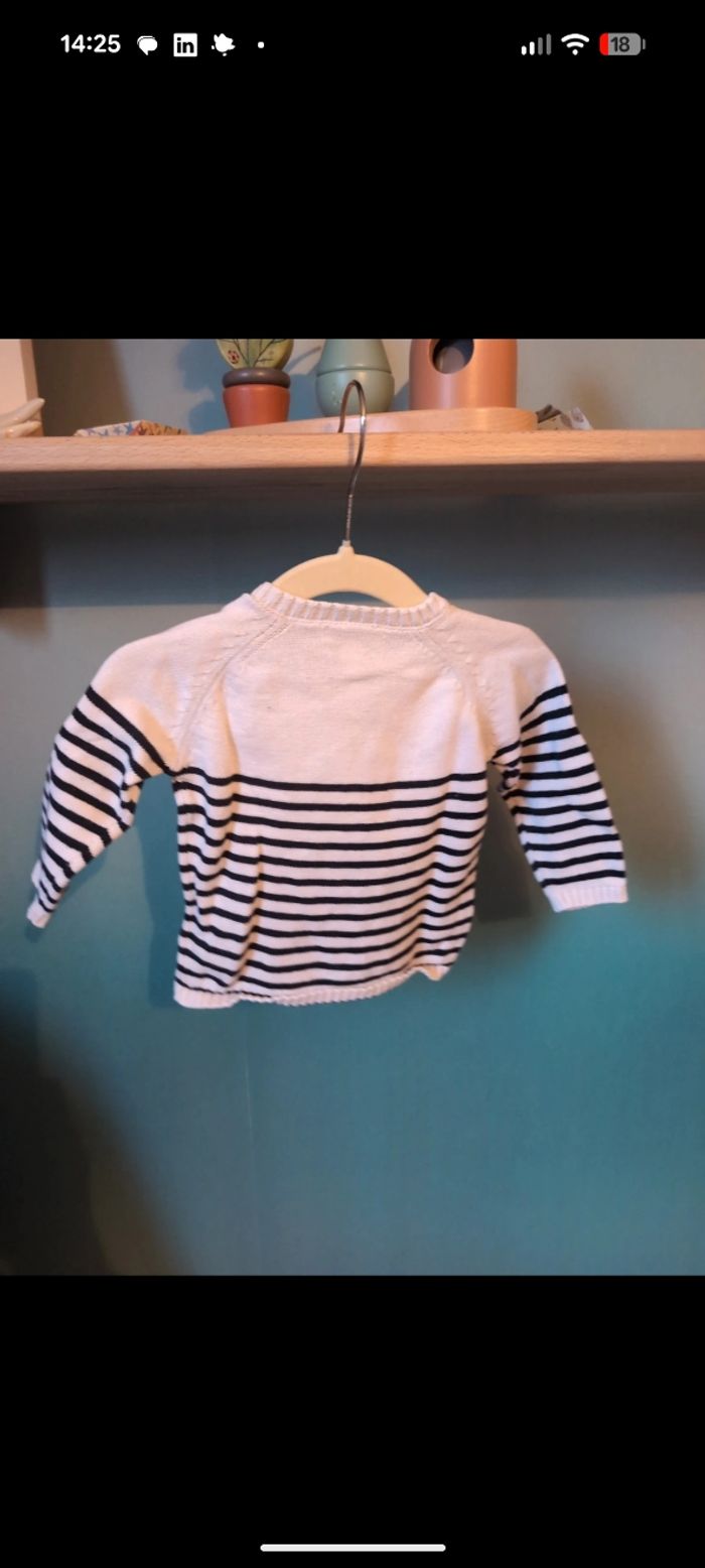 Pull marinière Vertbaudet - photo numéro 3