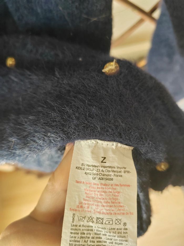 Gilet bleu et doré fille 10 Z - photo numéro 4