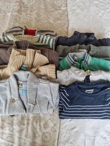 Lot gilets manches longues