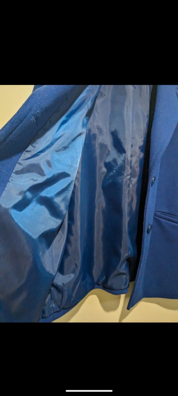 Veste blazer Kiabi bleue. Taille XL - photo numéro 8