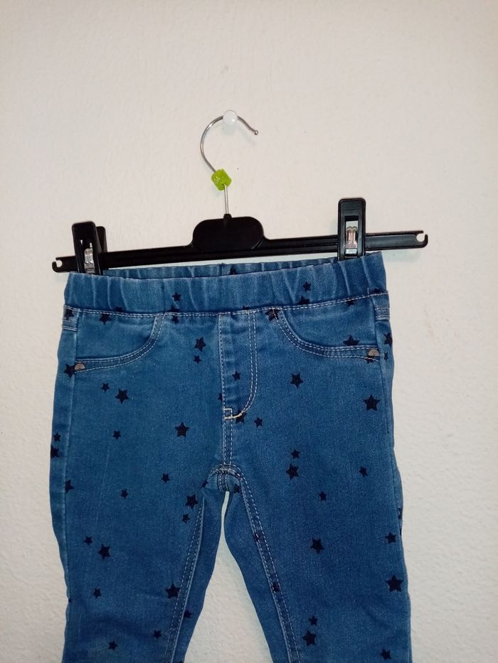 3 ans in extenso pantalon jeans a élastique imprimé "petite étoiles" /Excellent état - photo numéro 8