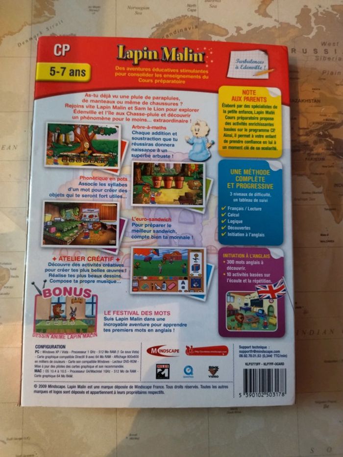 CD-ROM Lapin Malin : CP Cours Préparatoire - photo numéro 2