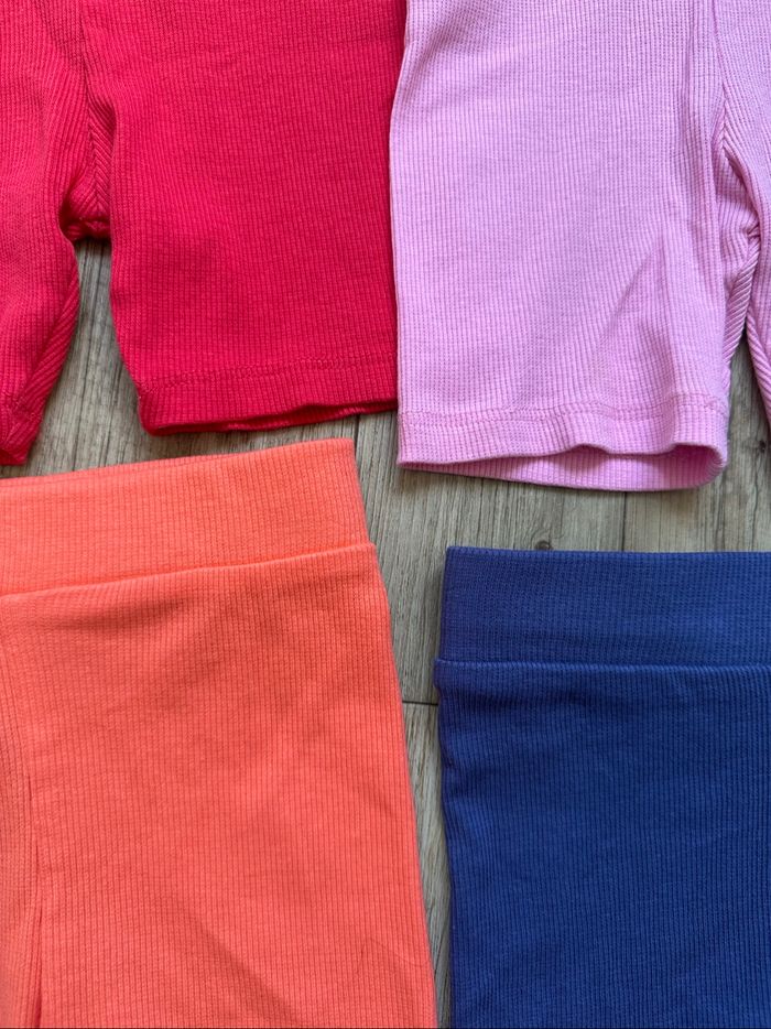 Lot de 4 Legging short côtelé fille 4/5 ans primark - photo numéro 3