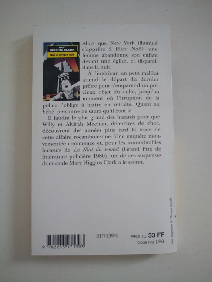 Livre - Une si longue nuit - Mary Higgins Clark - photo numéro 2