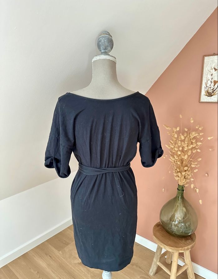 💜 Robe tunique noir Zara avec ceinture taille S 💜 - photo numéro 8