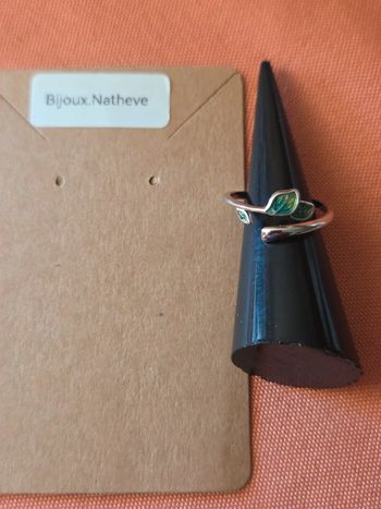 Bague argent 925 verte