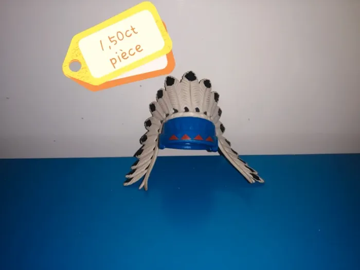 Thème* accessoire vintage / coiffe indien - ceinture - gilet - photo numéro 3