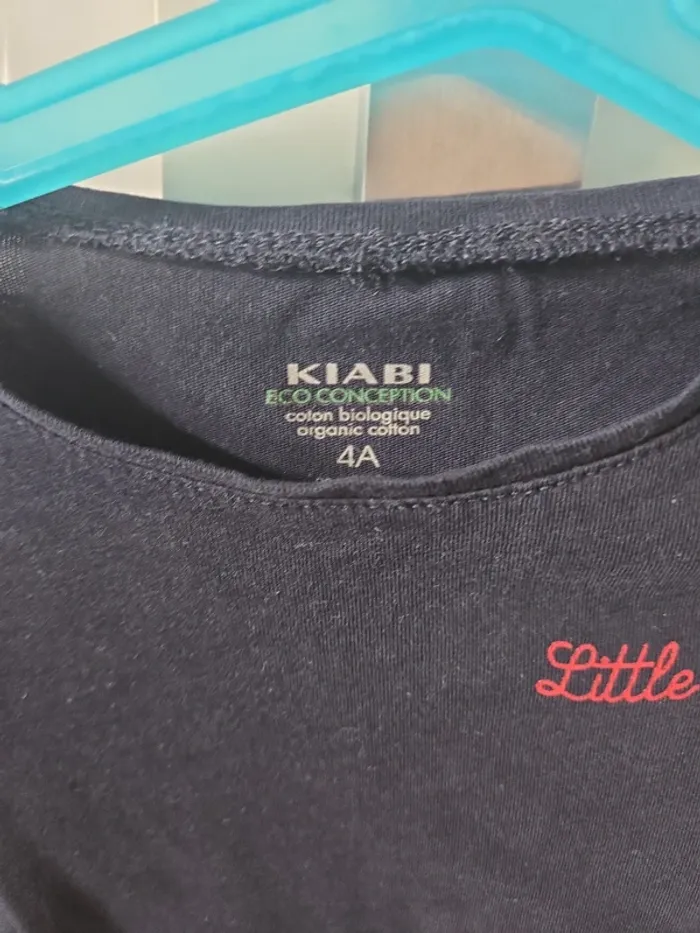 T-shirt manches longues fille taille 4ans kiabi - photo numéro 2