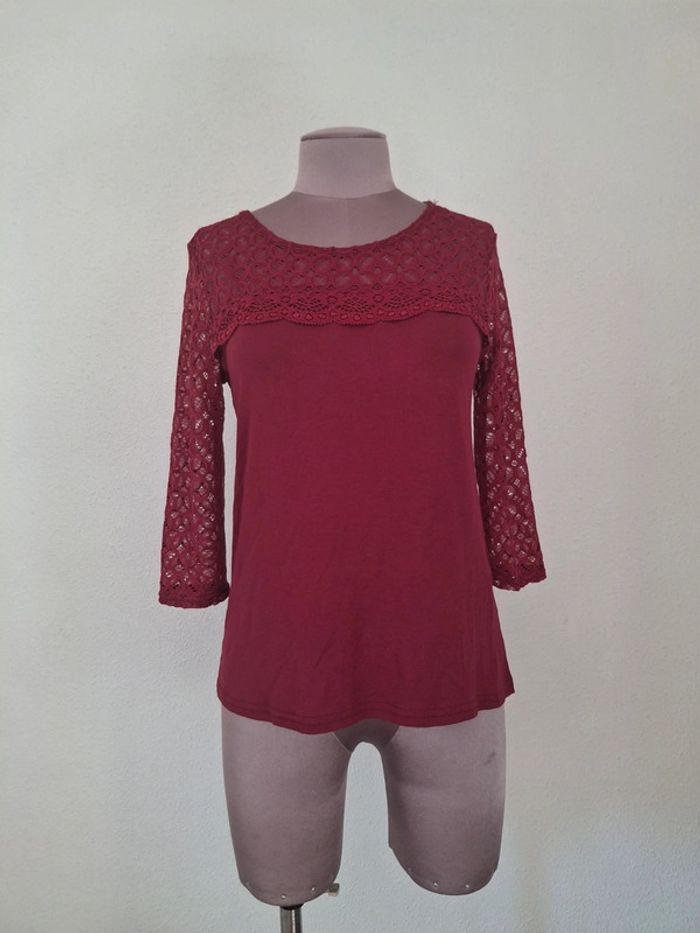 Blouse dentelle M
