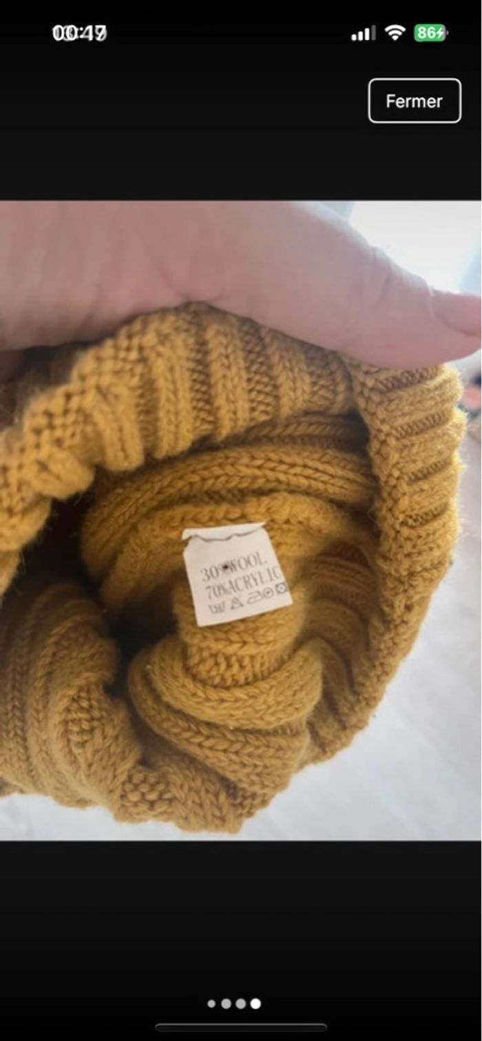 Bonnet moutarde Neuf - photo numéro 2