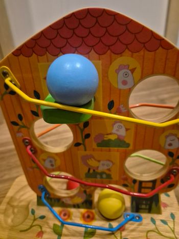 Circuit de balles en bois