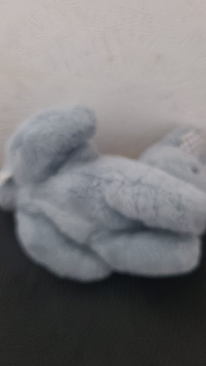 doudou lapin couché bleu vintage histoire d'ours - photo numéro 6