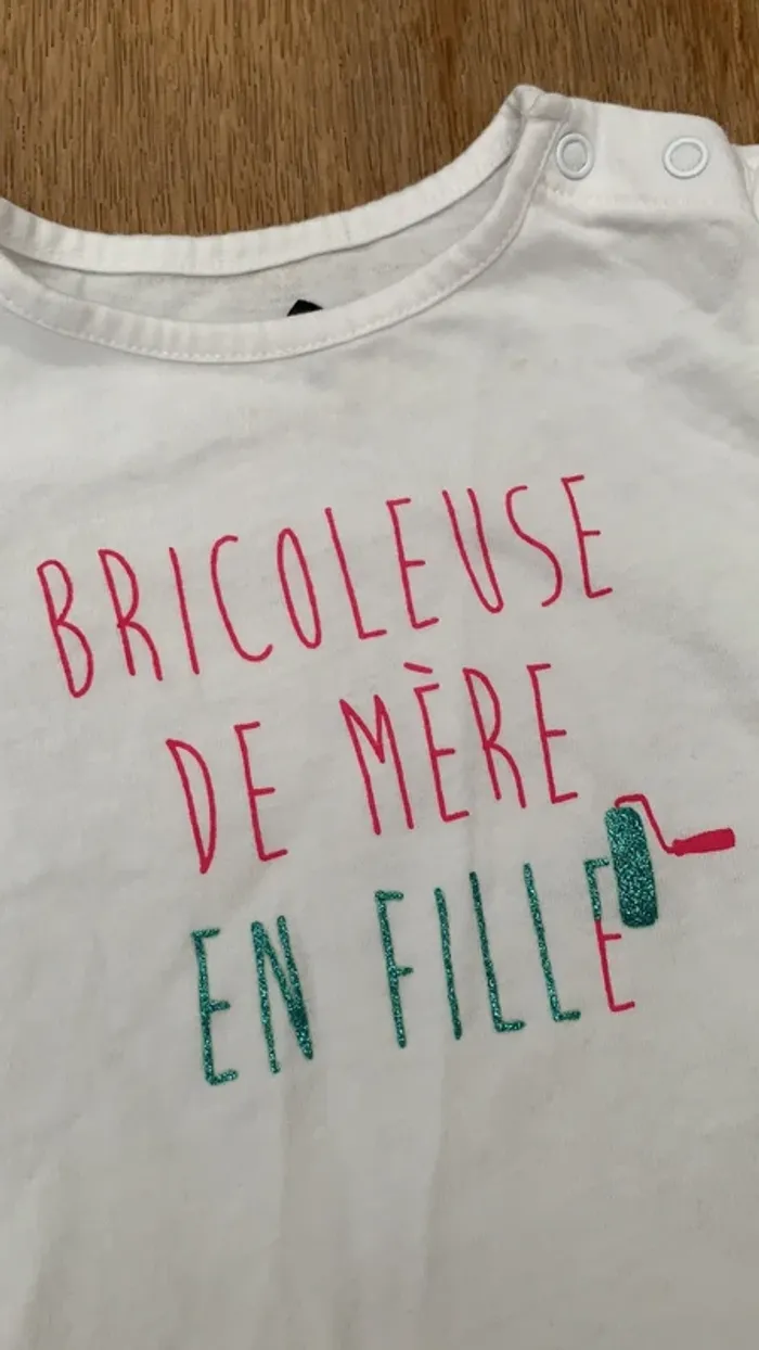 T shirt blanc 6m - photo numéro 2