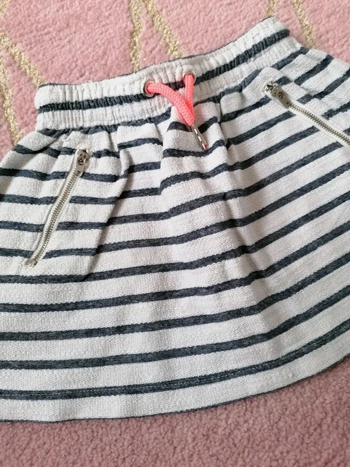Jupe élastique été fille rayures - photo numéro 2