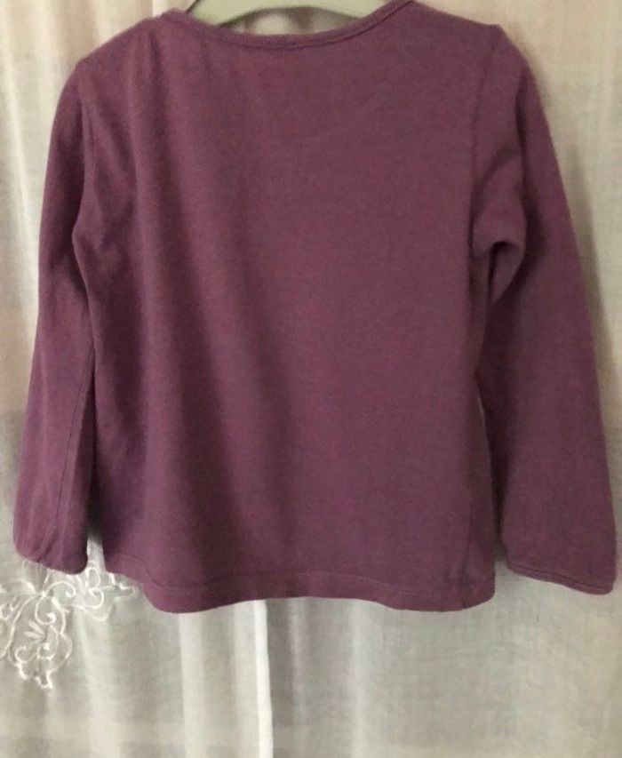 T-shirt violet /marine 2 ans - photo numéro 4