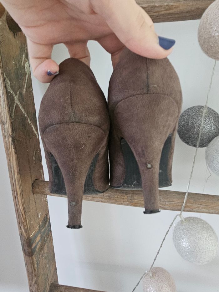 Chaussures taille 38 marron à talons - photo numéro 4