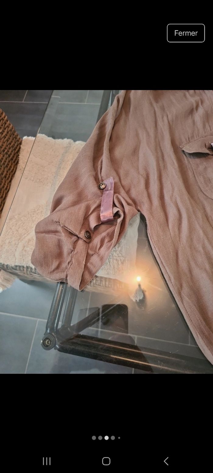 Jolie blouse manche longue on peu les retrousser de chez cache cache - photo numéro 3