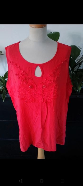 Débardeur rouge Christy