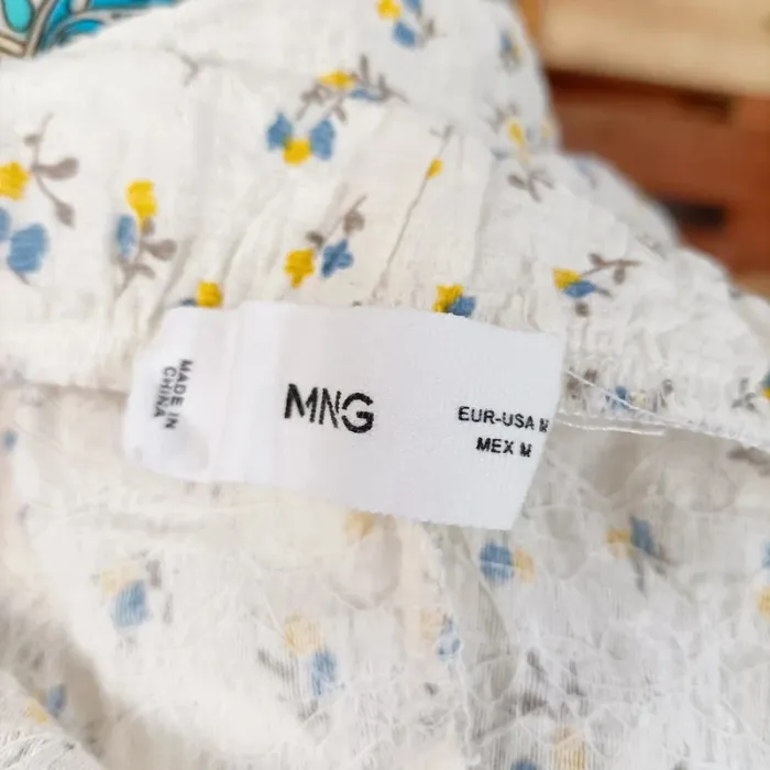 Ensemble haut + jupe smockée MNG fleuri – Taille L A794 - photo numéro 8