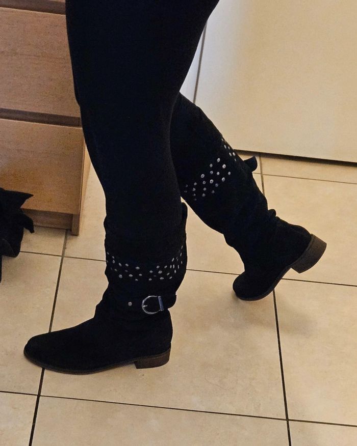 Bottes en daim souple André - photo numéro 10