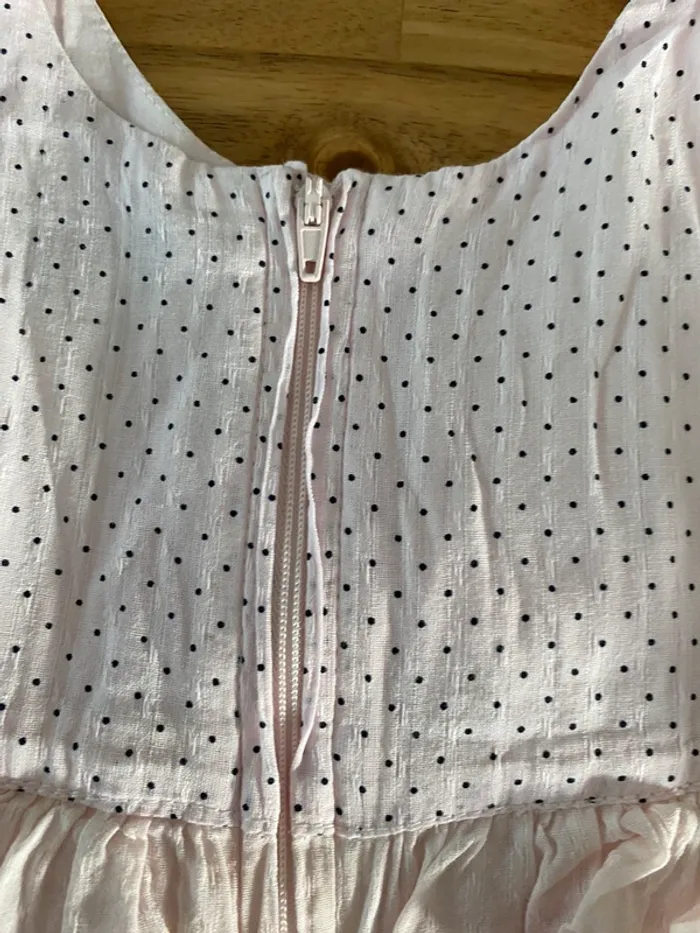 Robe sergent major rose petit pois noir - photo numéro 8