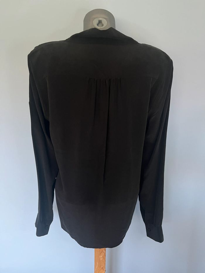 Haut noir en soie à nouer – Comptoir des Cotonniers – Taille 42 / XL – Élégance absolue - photo numéro 7